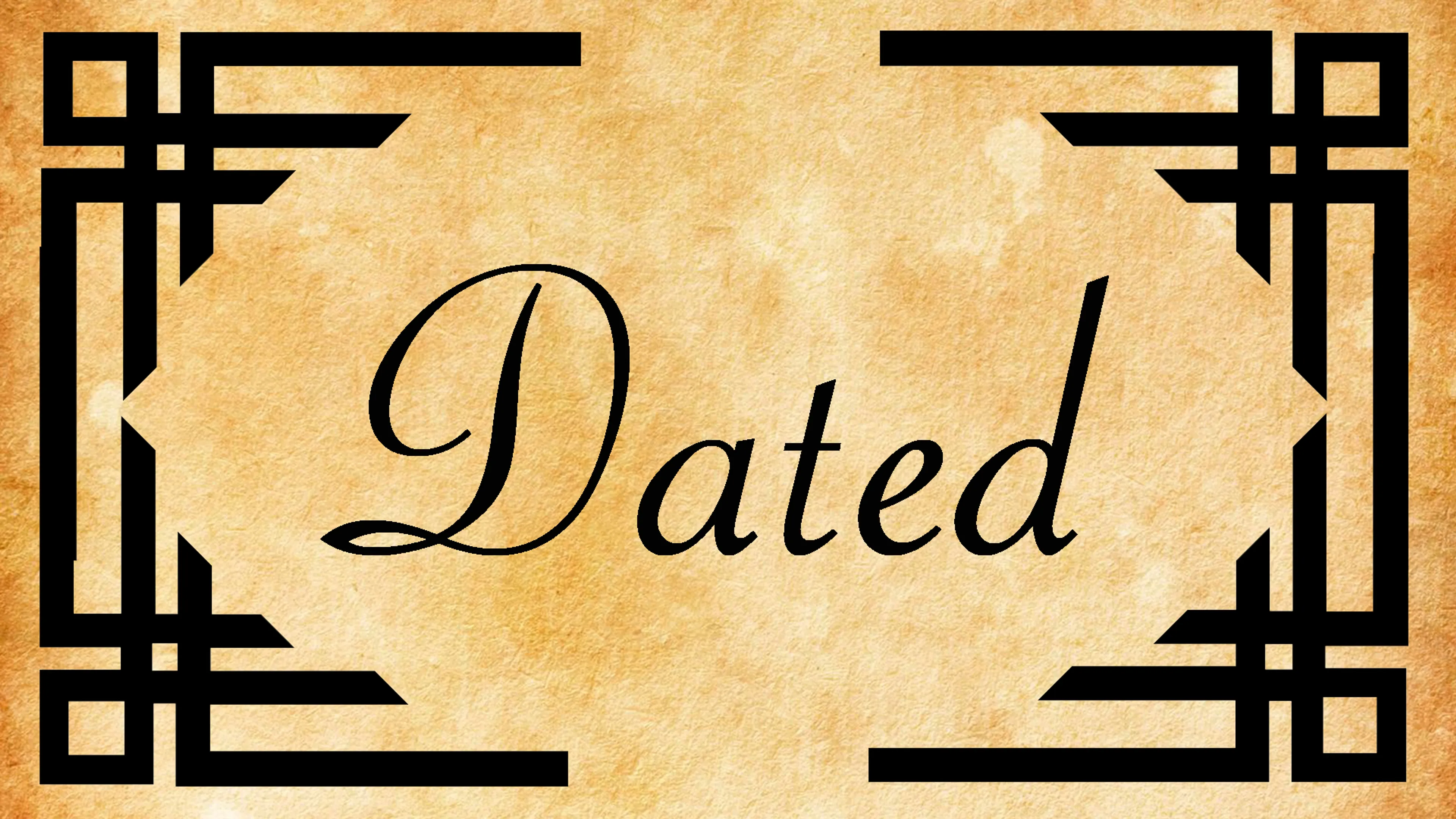 Dated poster
